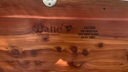 Photo of free Lane cedar storage bench (Near Geneva high school) #3