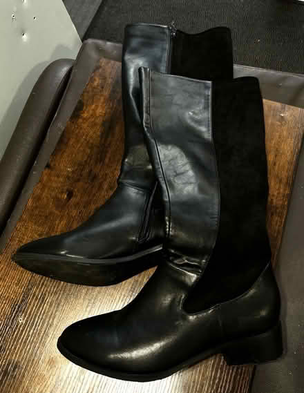 Photo of free Black Boots size 7 (Heywood OL10) #2