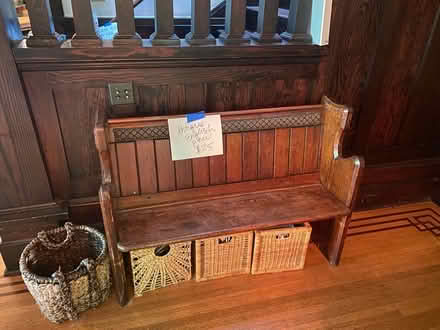 Photo of free Antique Scottish pew (Montlake) #1