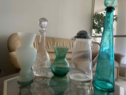 Photo of free Assorted bottles and glassware (Near Square One) #1