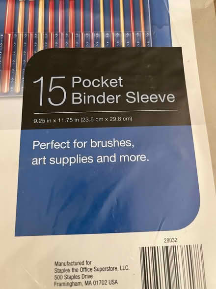 Photo of free Binder sleeves (Springfield, Delco) #1