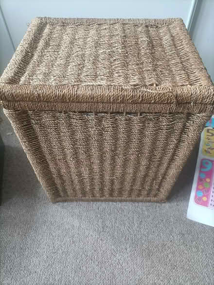 Photo of free Wicker Wooden laundry basket (wv12 4) #1