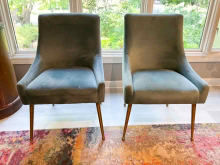 Photo of free Microfiber chairs (2) (83rd & Mendingwall) #1