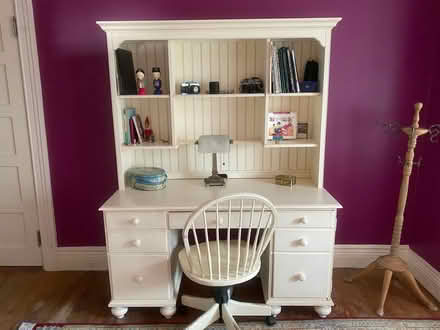 Photo of free Ethan Allen Desk, shelf, chair (Northwest Yonkers) #1