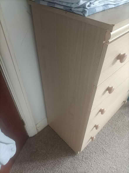Photo of free 5 drawer chest light brown/ cream (wv12 4) #2