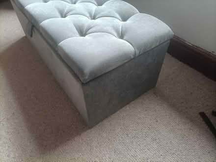 Photo of free Grey crystal studded ottoman (wv12 4) #4