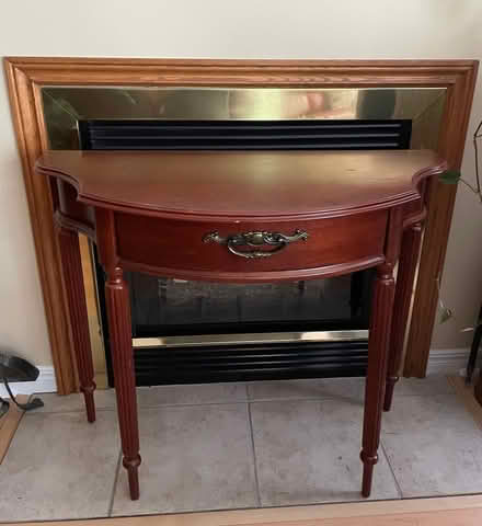 Photo of free Wood half wall table (Alta vista / riverside) #1