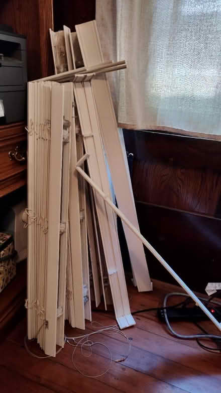 Photo of free White horizontal faux wood blinds (Midtown/Boulevard Park) #3