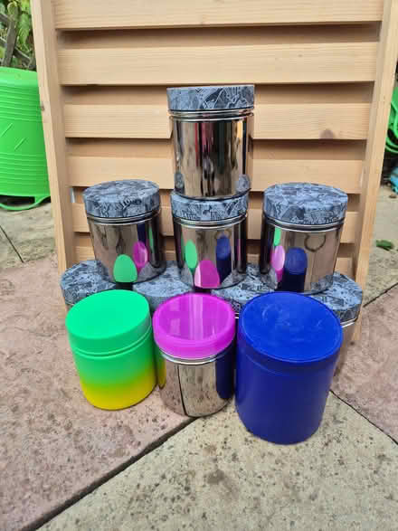Photo of free 11 x empty plastic storage tubs (Little Harrowden NN9) #1