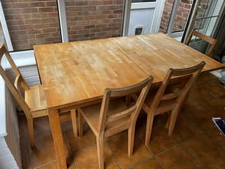 Photo of free Extendable ikea table and chairs (Aston SG2) #1