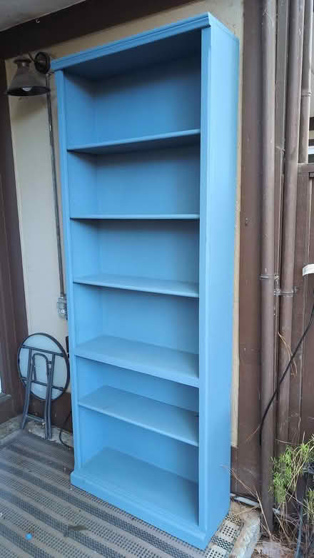 Photo of free Tall wood bookcase (Terra Linda) #1