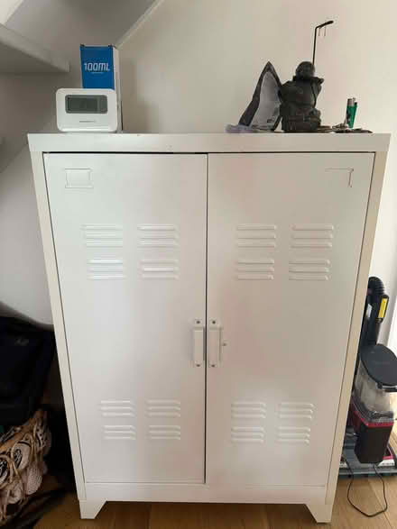 Photo of free Metal locker style cabinet (Bexleyheath DA7) #1