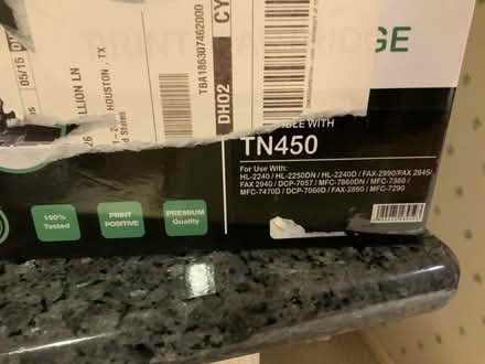 Photo of free Toner for Brother laser printers (Fondren x W.Bellfort in SW Hou) #1