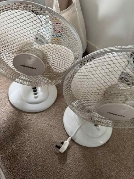 Photo of free X2 desk fans (Grafton, Shrewsbury) #1