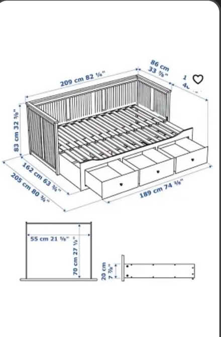 Photo of free IKEA Hemnes daybed (Derby - DE21) #1