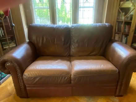 Photo of free Leather Love Seat (Northwest Yonkers) #1