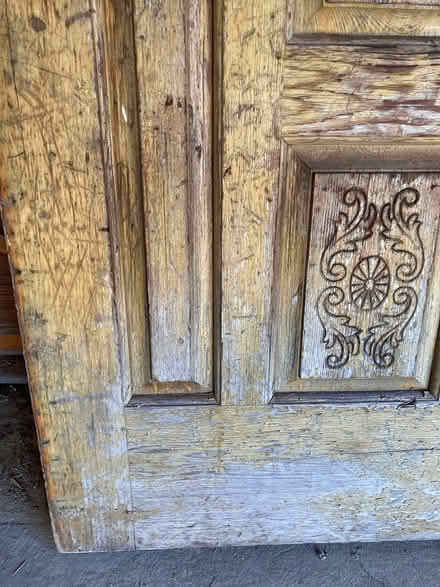 Photo of free Wood & glass front door (needs TLC) (Little Italy) #3