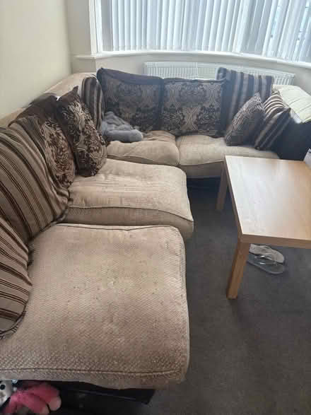 Photo of free L shaped sofa (Lyndon Green B26) #2