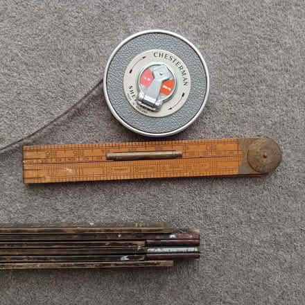 Photo of free vintage tape measure 66 foot + wooden folding rulers (Summertown OX2) #1