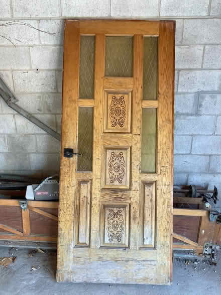 Photo of free Wood & glass front door (needs TLC) (Little Italy) #1