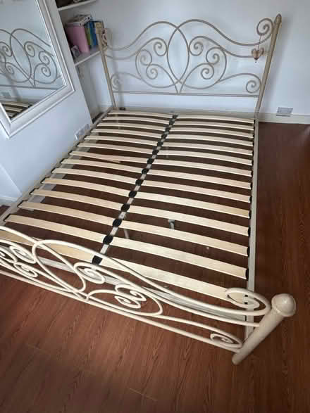 Photo of free King size metal bed frame (Funtington) #1