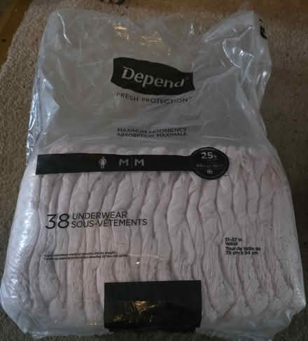 Photo of free Approx 19- women's size M Depends (Block by Lombard pool) #1