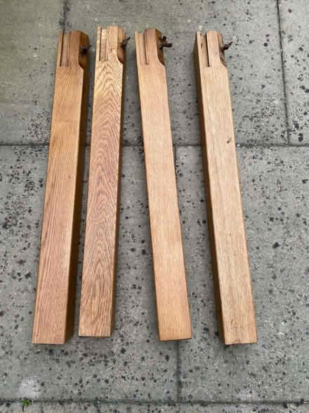 Photo of free Very Sturdy Vintage Wooden Table (Queen Edith's Ward CB1) #1