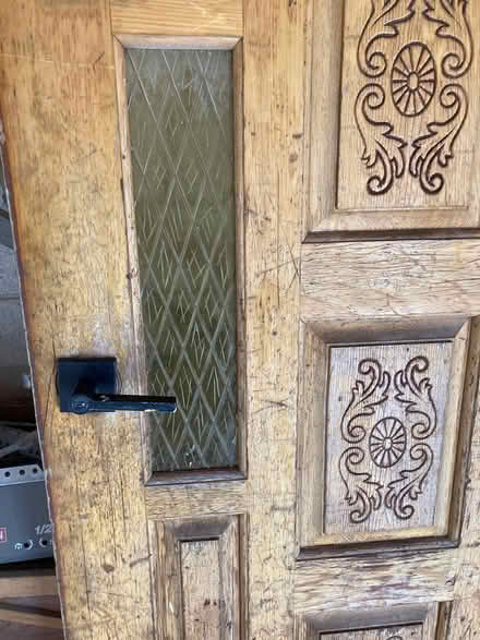 Photo of free Wood & glass front door (needs TLC) (Little Italy) #2