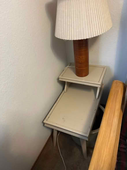 Photo of free Side table and lamp (South Loveland) #1