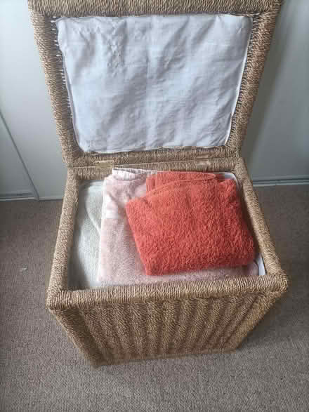 Photo of free Wicker Wooden laundry basket (wv12 4) #3
