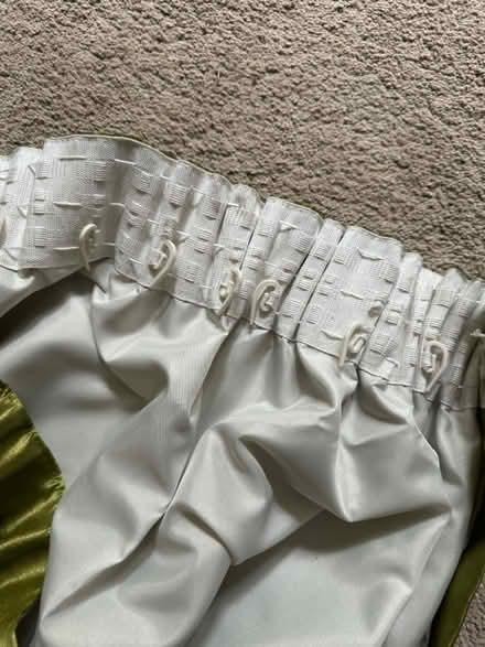 Photo of free Pair of green curtains 90x66” (Harborne Birmingham) #2