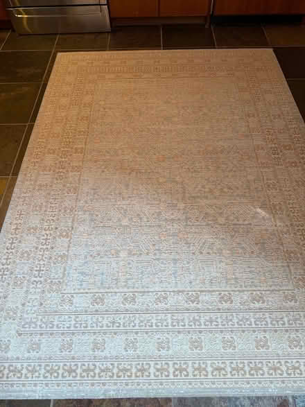 Photo of free Isabella blue & beige rug 5 by 7 ft (North End Boston) #2