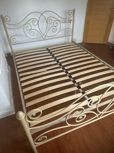 Photo of free King size metal bed frame (Funtington) #2