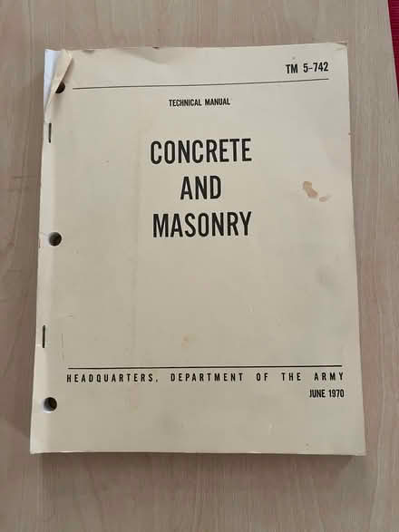 Photo of free Vintage Book/Concrete and Masonry (Springfield, Delco) #1