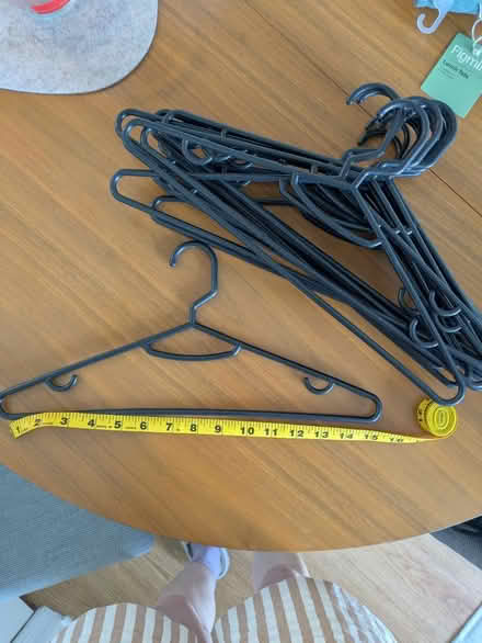 Photo of free 15 Black plastic hangers (Metro Center) #1