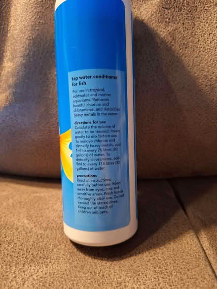 Photo of free Tap Water Conditioner for Fish (Walderslade ME5) #3