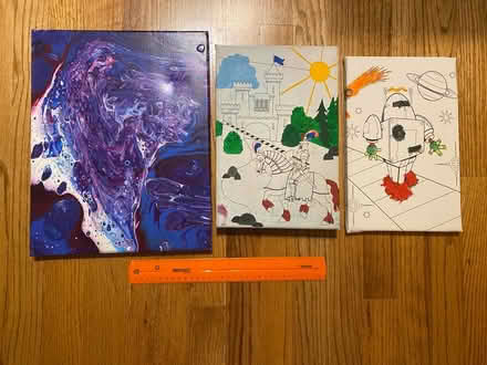 Photo of free Art canvases (Cambridge Dr in Dunwoody) #1