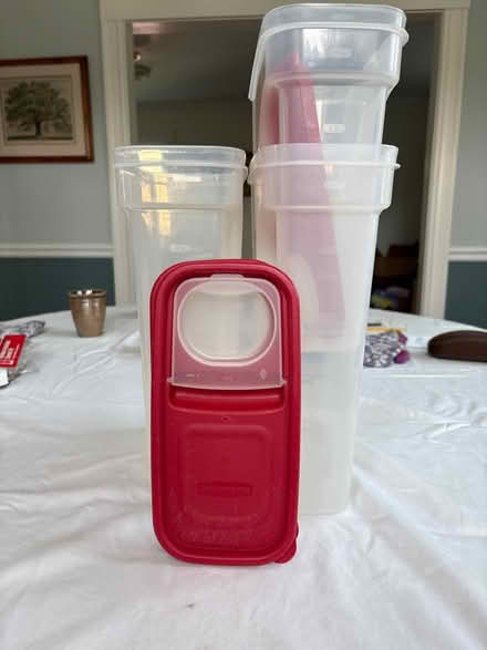 Photo of free 3 Cereal storage containers (Waltham near Belmont line) #1