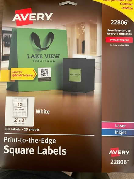 Photo of free Office supplies: labels, etc (Woodside) #2