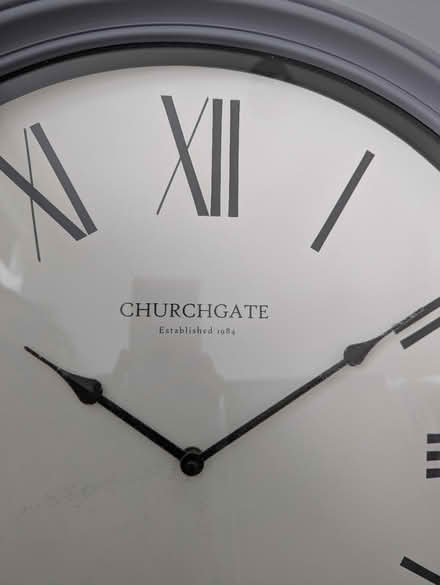 Photo of free Large grey wall clock (Feering) #4