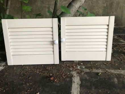 Photo of free Pair of louvre cupboard doors (Camden Town NW1) #1