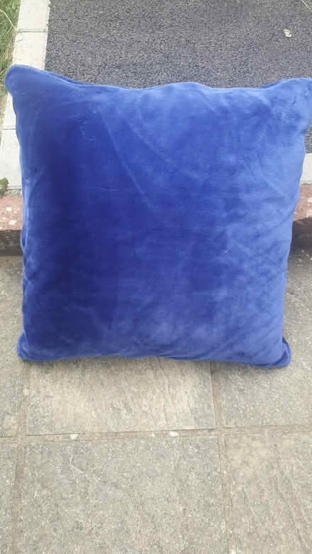 Photo of free Large blue floor cushion (SO41 Milford on sea) #1