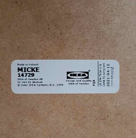 Photo of free IKEA Micke desk (Dublin South West (Greenhills)) #2
