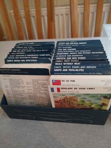 Photo of free Vintage Marguerite Patten Recipe Cards in boxes (Tilekiln TN38) #4
