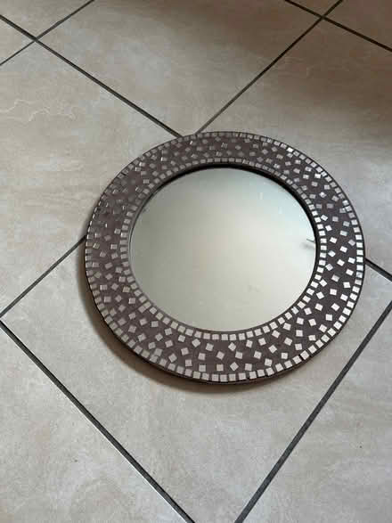 Photo of free Brown wooden mosaic mirror (Overton LL13) #1