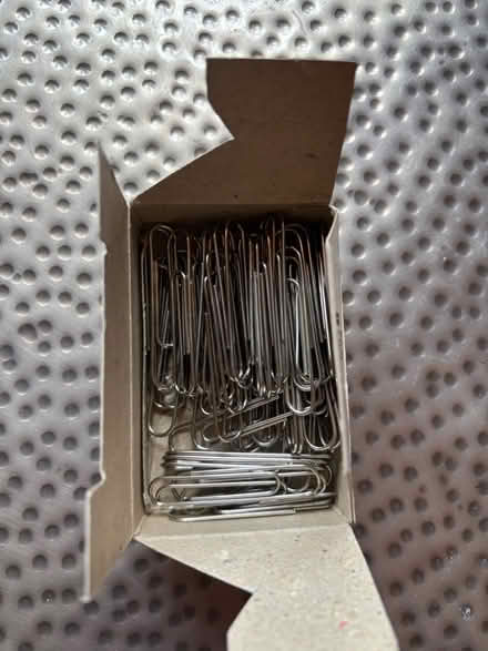 Photo of free Vintage box of metal paper clips (Rego Park) #2