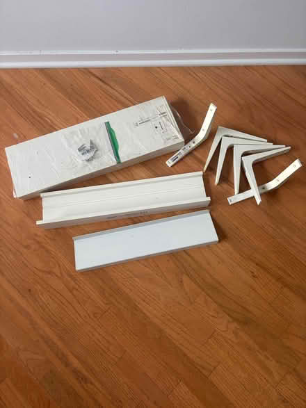 Photo of free White wall shelves (South Loop) #1