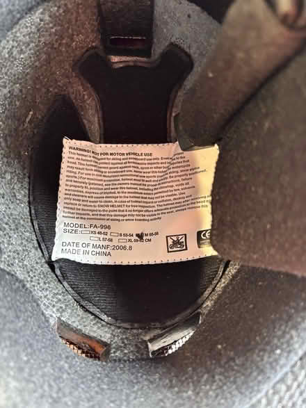 Photo of free Helmet (Fradley Village WS13) #2