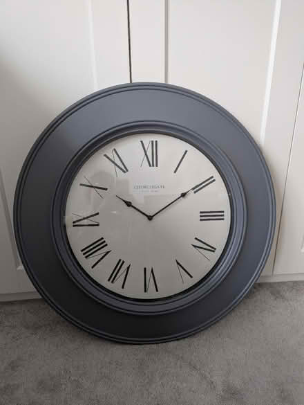 Photo of free Large grey wall clock (Feering) #1