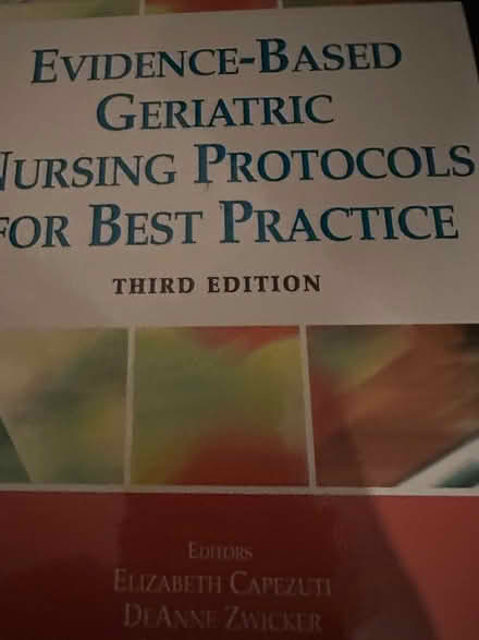 Photo of free Evidence based ger nursing book (Markham and Lawrence) #1